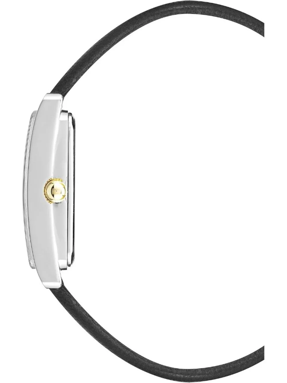 Anne Klein Women's White Black Leather Strap Analog Quartz Solid Luxury Watch